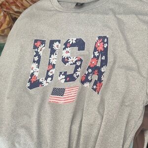 SHEIN Curve Heather Gray T-Shirt